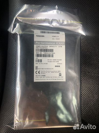 Жесткий диск 10tb новый на гарантии