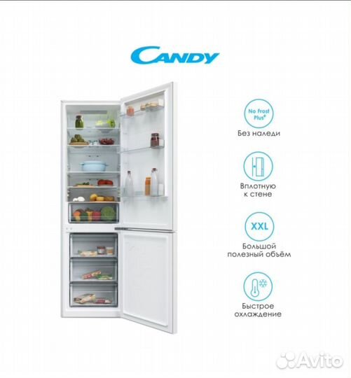 Холодильник Candy ccrn 6200W белый