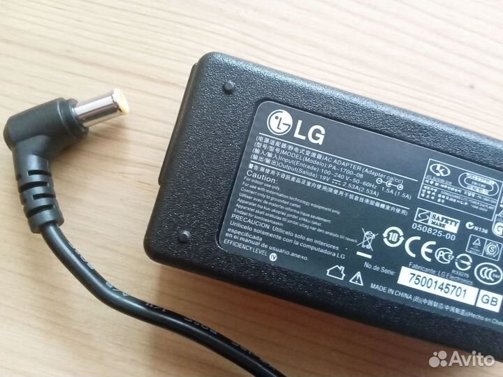 Блок питания для LG 32LK519bplc: адаптер 19V 2.53A