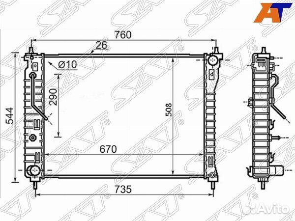 Радиатор chevrolet captiva 06, chevrolet captiva 0