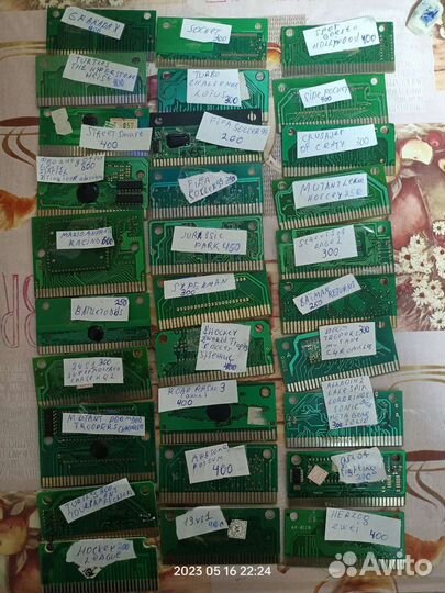 Картриджи для Sega mega drive 2 много игр