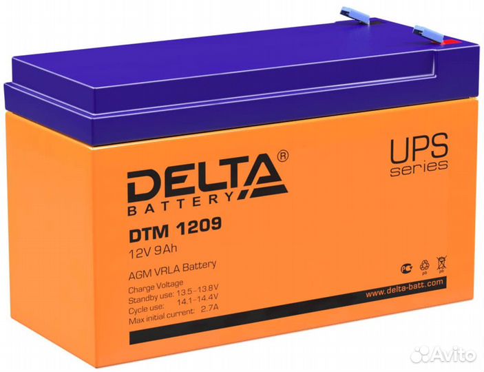 Аккумулятор Delta DTM 1209