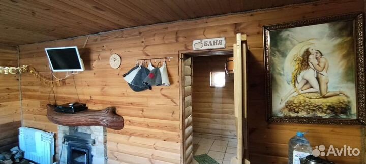 Русская баня на дровах. Бассейн с подогревом