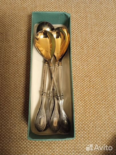 Ложки кофейные позолота