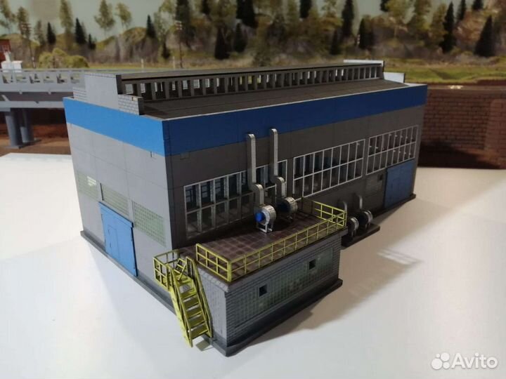 Производственное здание 1:87. кит набор для сборки