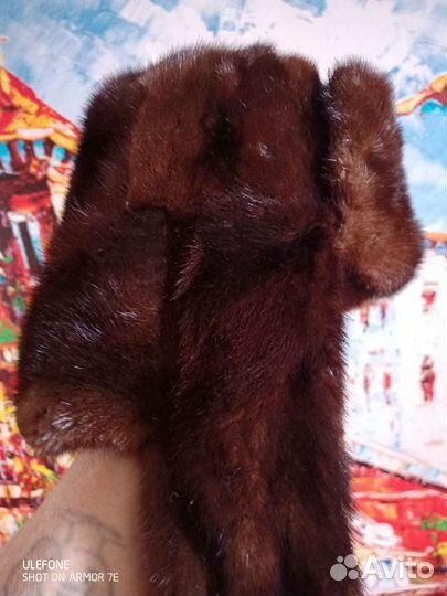 Шапка ушанка норковая