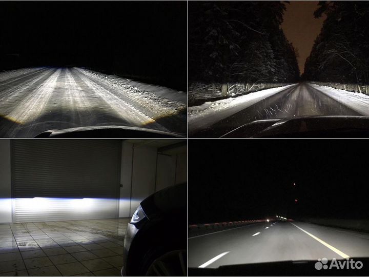 Светодиодные лампы Н7 с линзой