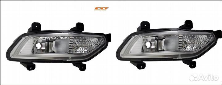 Фара противотуманная daewoo ravon gentra 13- прав