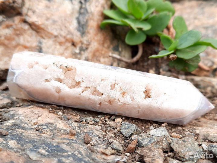 Агат Сакура Камень Кулон Кристалл Подвеска