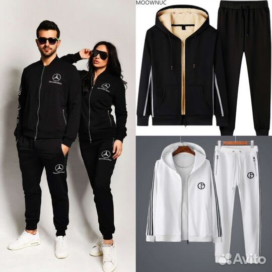 Спорт костюмы мужские и женские тёплые парные