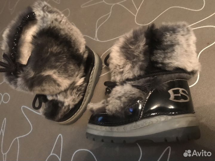 Детские зимние сапоги-унты 23-24 размер