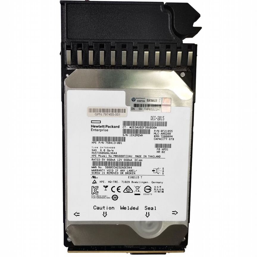 [787335-001] Жесткий Диск Hp 6tb J9f36a Sas 3,5 787335-001