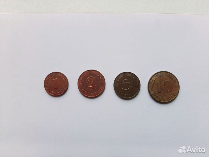 Монеты фрг 80-х годов 20 века
