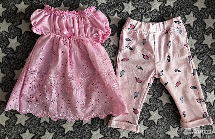 Пакет детских вещей для девочки 68-74