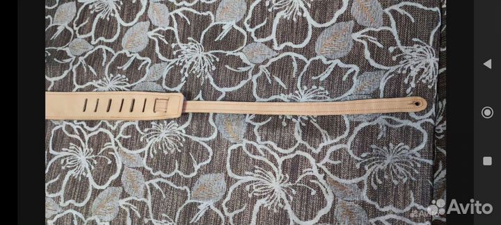 Кожаный гитарный ремень