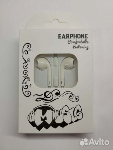 Наушники earpods проводные jack 3.5 чистый звук