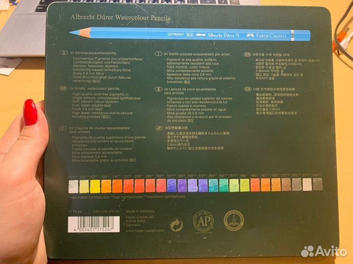 Акварельные карандаши faber castell durer
