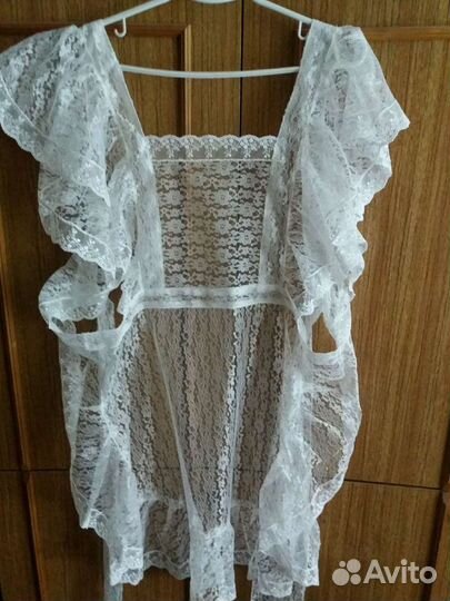 Белый школьный фартук