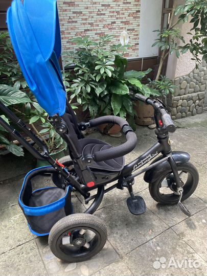 Трехколёсный велосипед-трансформер с ручкой