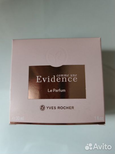 Духи и парфюмерная вода Yves Rocher «Evidence»