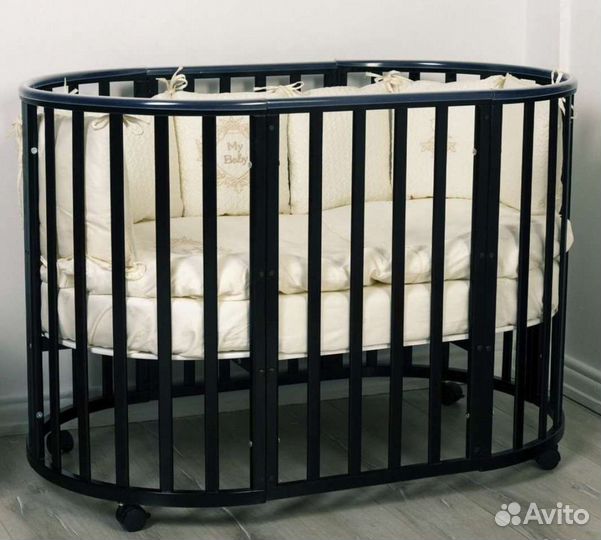 Детская кроватка трансформер 7в 1 с маятником