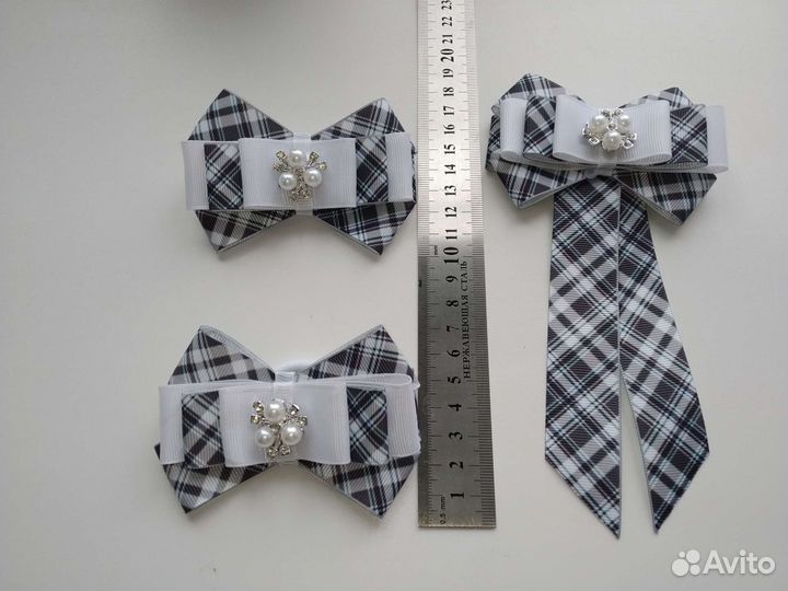Бантики и наборы для школы ручной работы