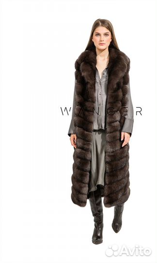 Жилетка из Соболя темного цвета№30
