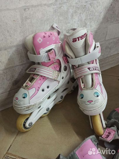 Роликовые коньки детские раздвижные 30-33