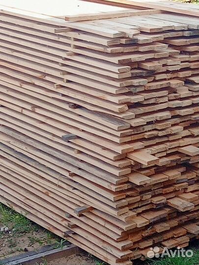 Заборная доска обрезная,необрезная