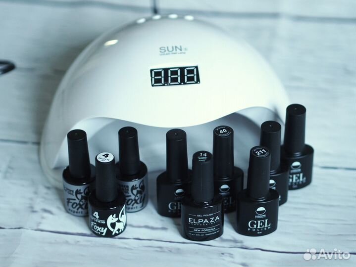 Гель-лаки, база, топ и лампа