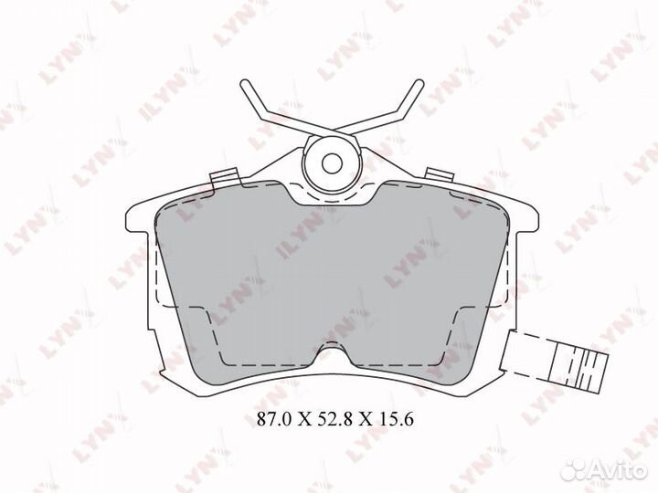 Колодки тормозные дисковые зад