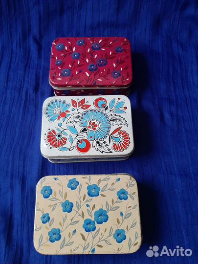 Коробочки жестяные 50-60 е годы