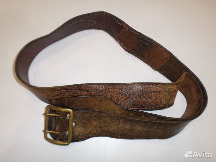 Военный кожаный ремень