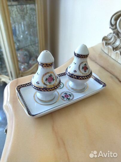 Набор для специй из фарфора Лимож винтаж