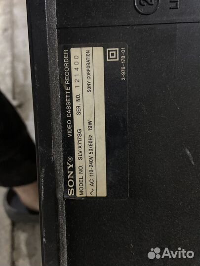 Видеомагнитофон Sony Sapphire Tape Cleaner