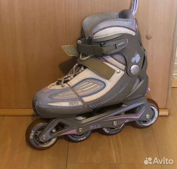 Роликовые коньки женские раздвижные р. 35-38