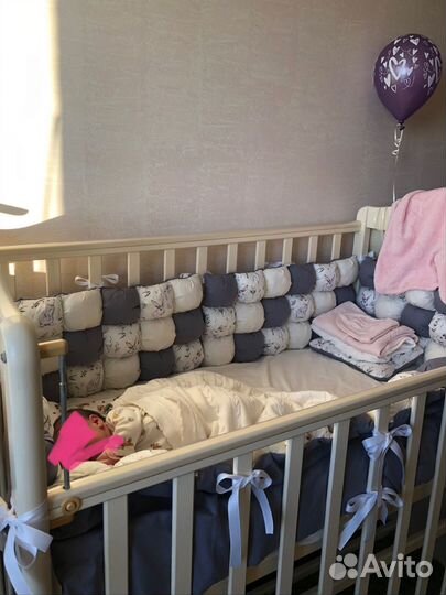 Бортики в детскую кроватку