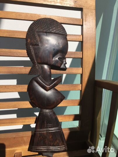 Маска Черное дерево натур Эбен Африка 1910 гг. В43