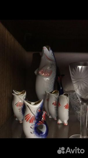 Статуэтки рыбки фарфор
