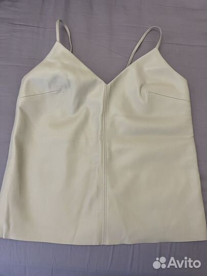 Топ женский кожаный