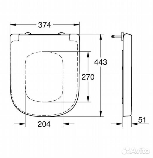 Крышка для унитаза