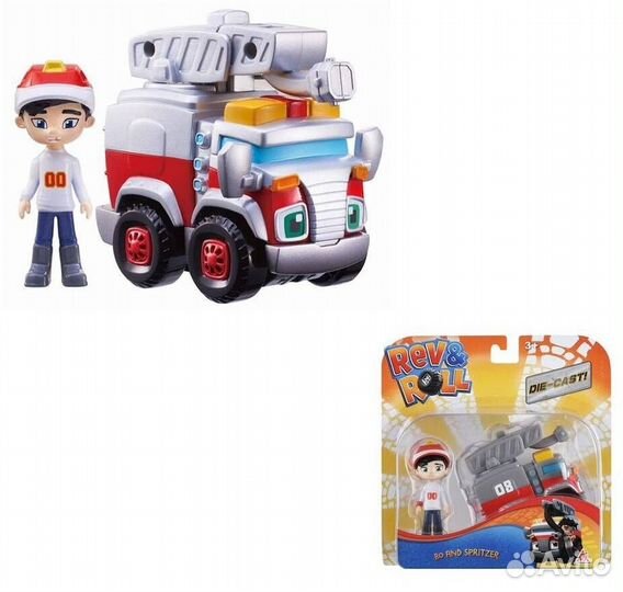 EU881031 Игрушка Rev&Roll фигрука+машинка (метал)