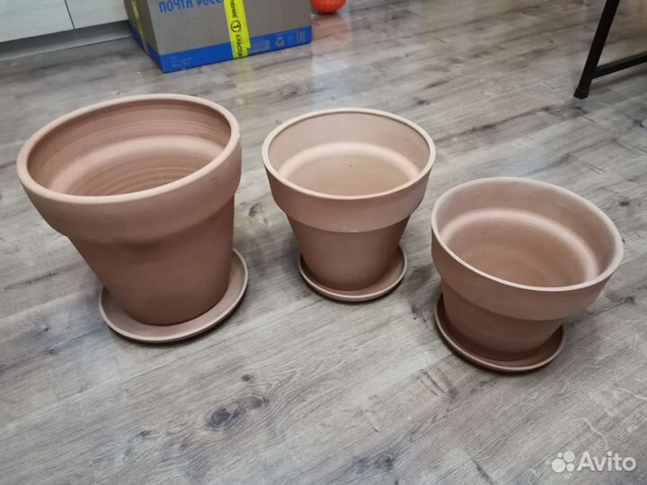 Горшки глиняные для цветов