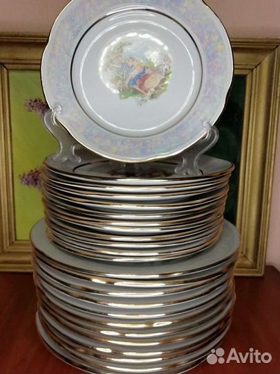 Тарелки Мадонна, Чайка, СССР, кобальт