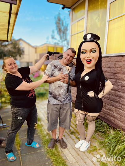 Белый мишка на поздравления.Шуточный стриптиз