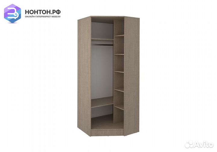 Шкаф угловой Юта крослайн карамель / латте