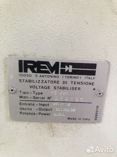 Стабилизатор трехфазный irem Ministab y31/24