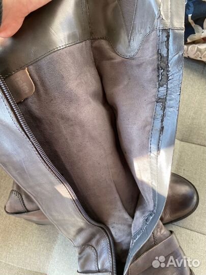 Кожаные демисезонные сапоги Vince Camuto 40