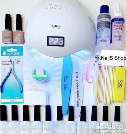 Набор для маникюра Лампа 48W+гель-лак Canni
