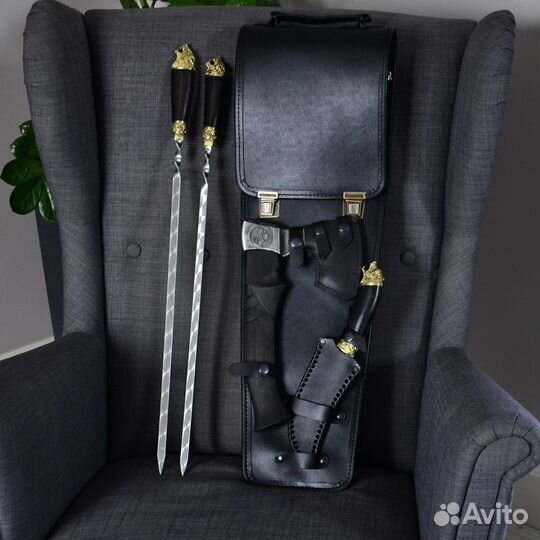 Набор шампуров в чехле «Медвежья лапа»